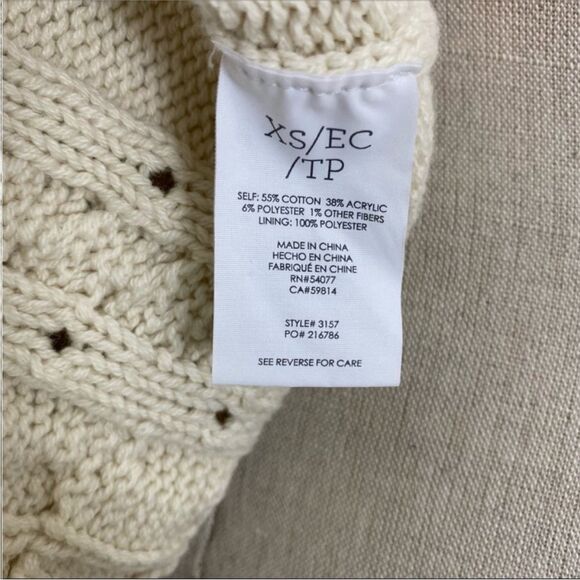 CAbi Laceup Sweater 994 - Picture 5 of 5